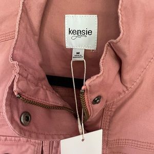 Kensie NWT size M utility jacket in Wild Orchid (deep dusty rose)
